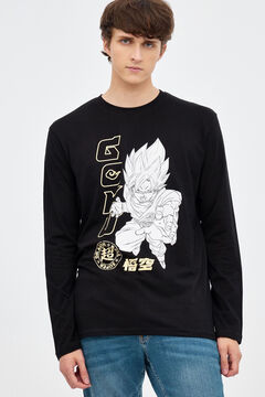Springfield Goku print T-shirt black