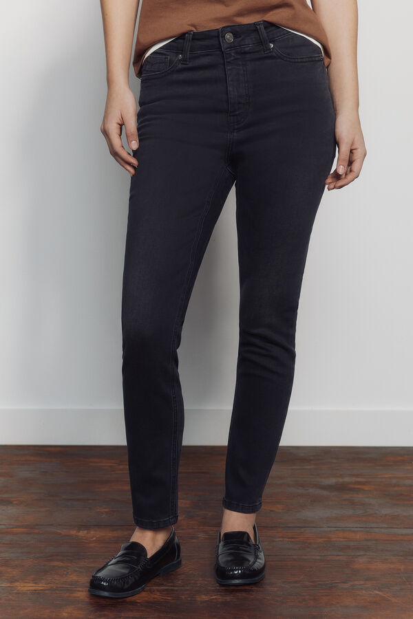 Springfield Uske kraće farmerke Crna