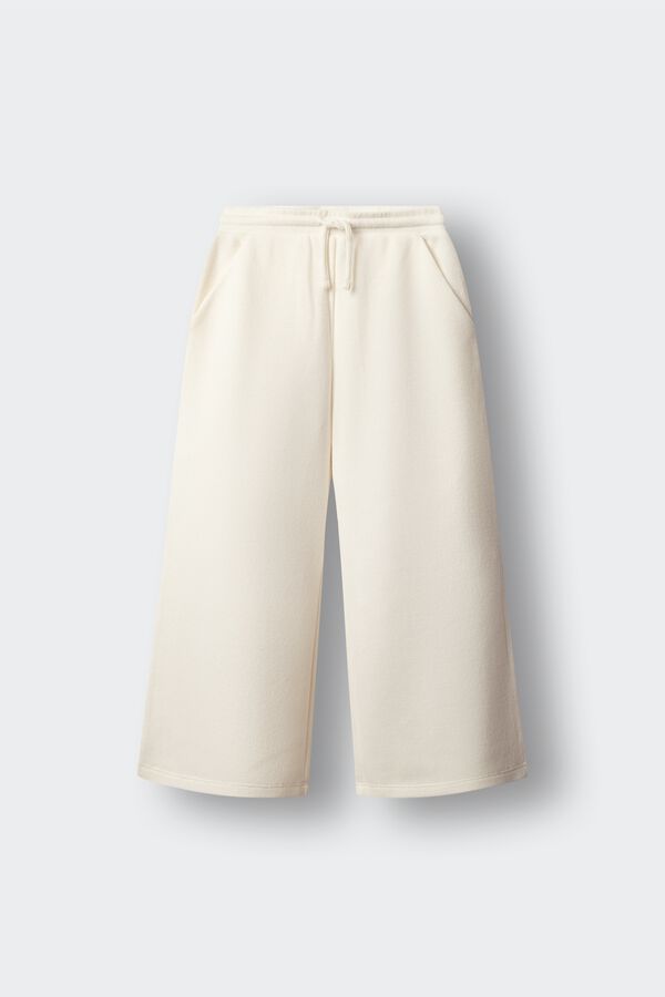 Springfield Kids Udobne culotte pantalone za devojčice Bež