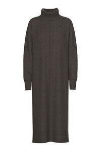 Pieces Vestido punto midi cuello alto