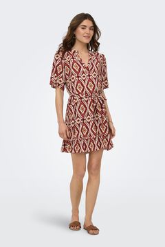 Only Vestido corto estampado