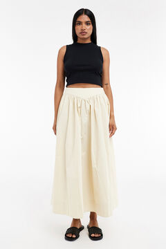 Topshop Falda larga detalle fruncido