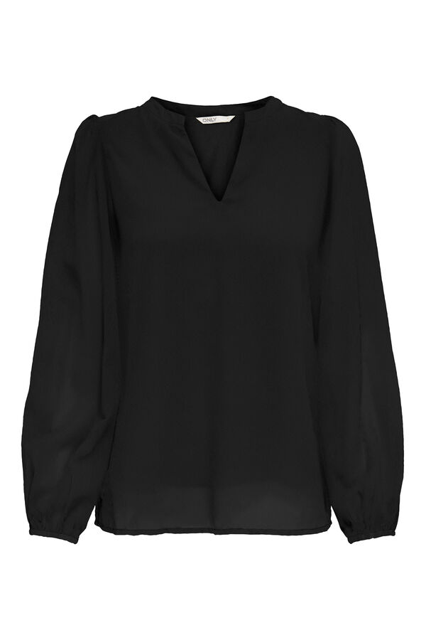 Only long sleeve blouse Crna