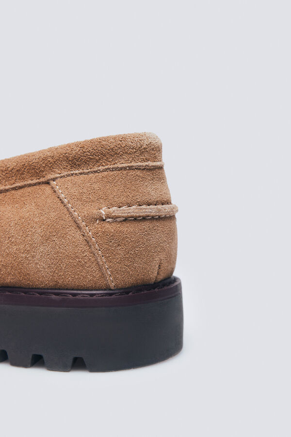 Springfield Casual leather loafer nude