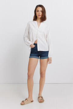 Springfield Embroidered long sleeve blouse