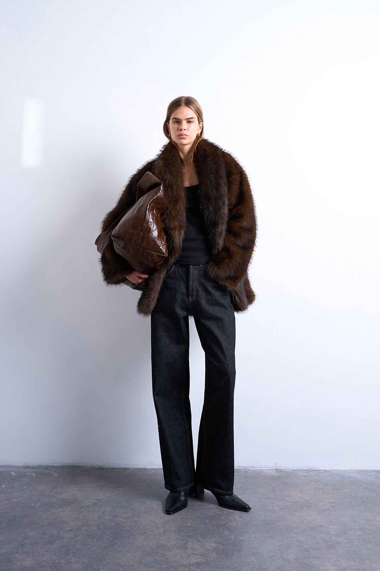 Topshop Chaqueta de pelo