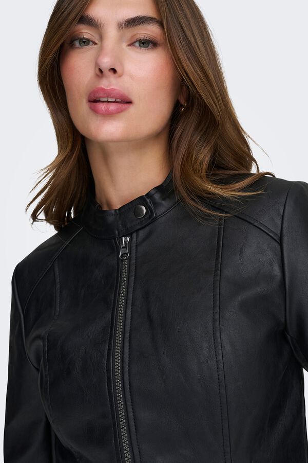 JDY Biker jacket black