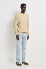 Springfield Two-tone textured jumper medium beige