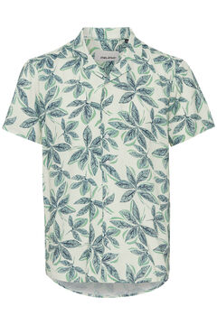 Springfield Short-sleeved printed shirt green