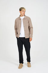 Brave Soul Sobrecamisa con botones beige