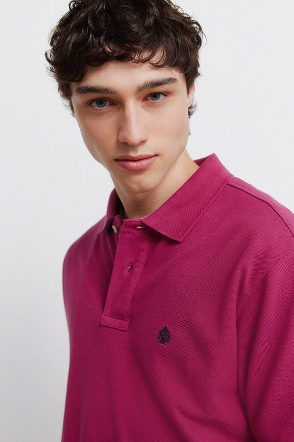 Springfield Basic Springfield regular fit polo shirt red