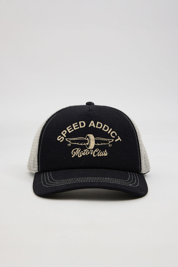 Inside Gorra trucker estampada blanco