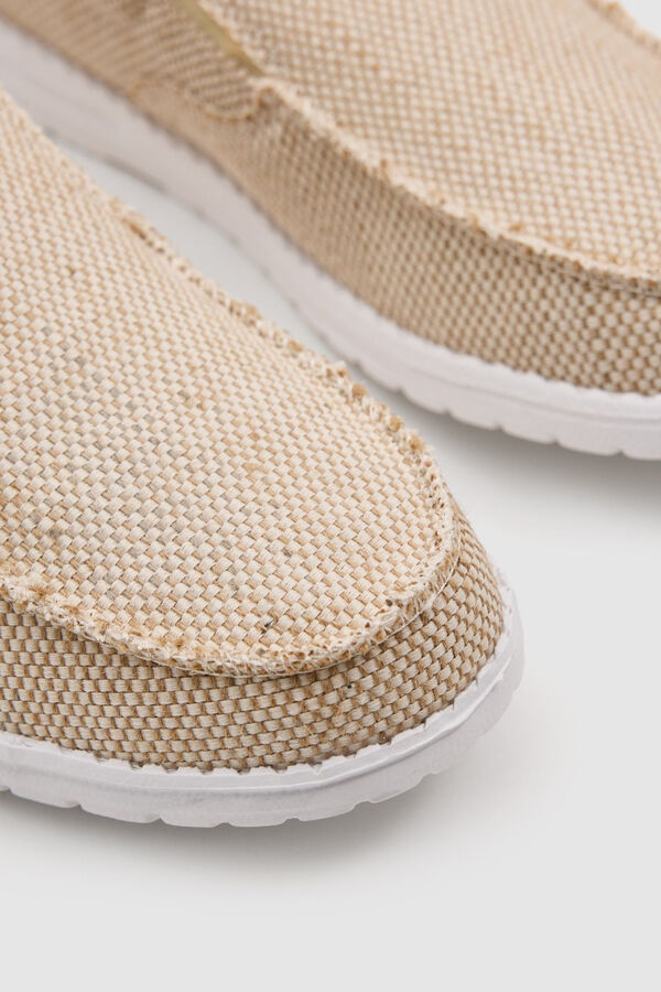 Inside Zapatillas nylon el&aacute;sticos beige