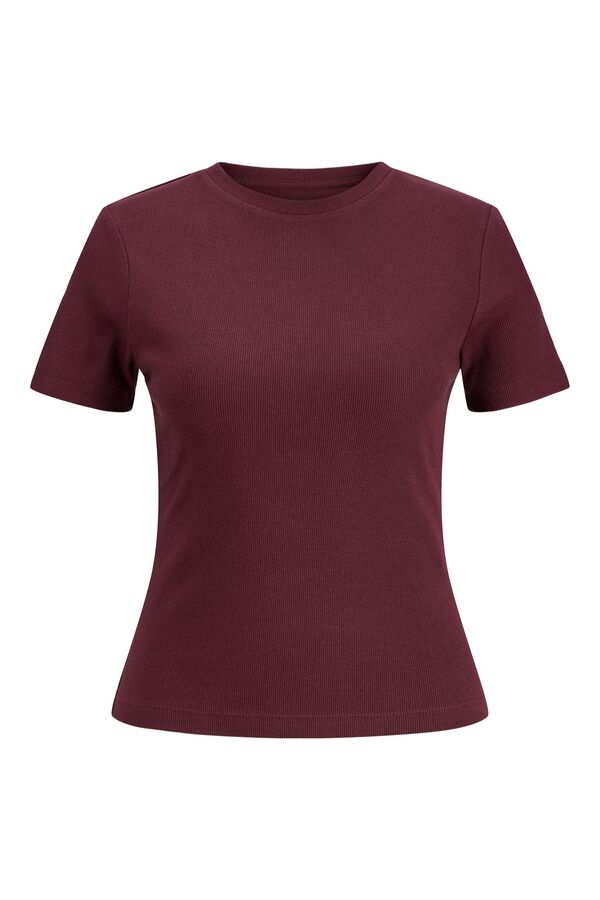 JJ REBEL Fitted ribbed T-shirt pink