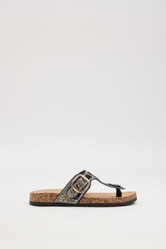 Inside Sand&aacute;lias com fivela de brilhos