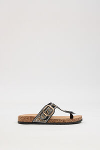 Inside Sandalen mit Glitzerschnalle