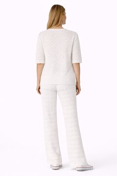 Noisy May Pantal&oacute;n largo de punto pointelle