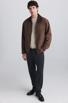 Springfield Washed cotton contrast jacket