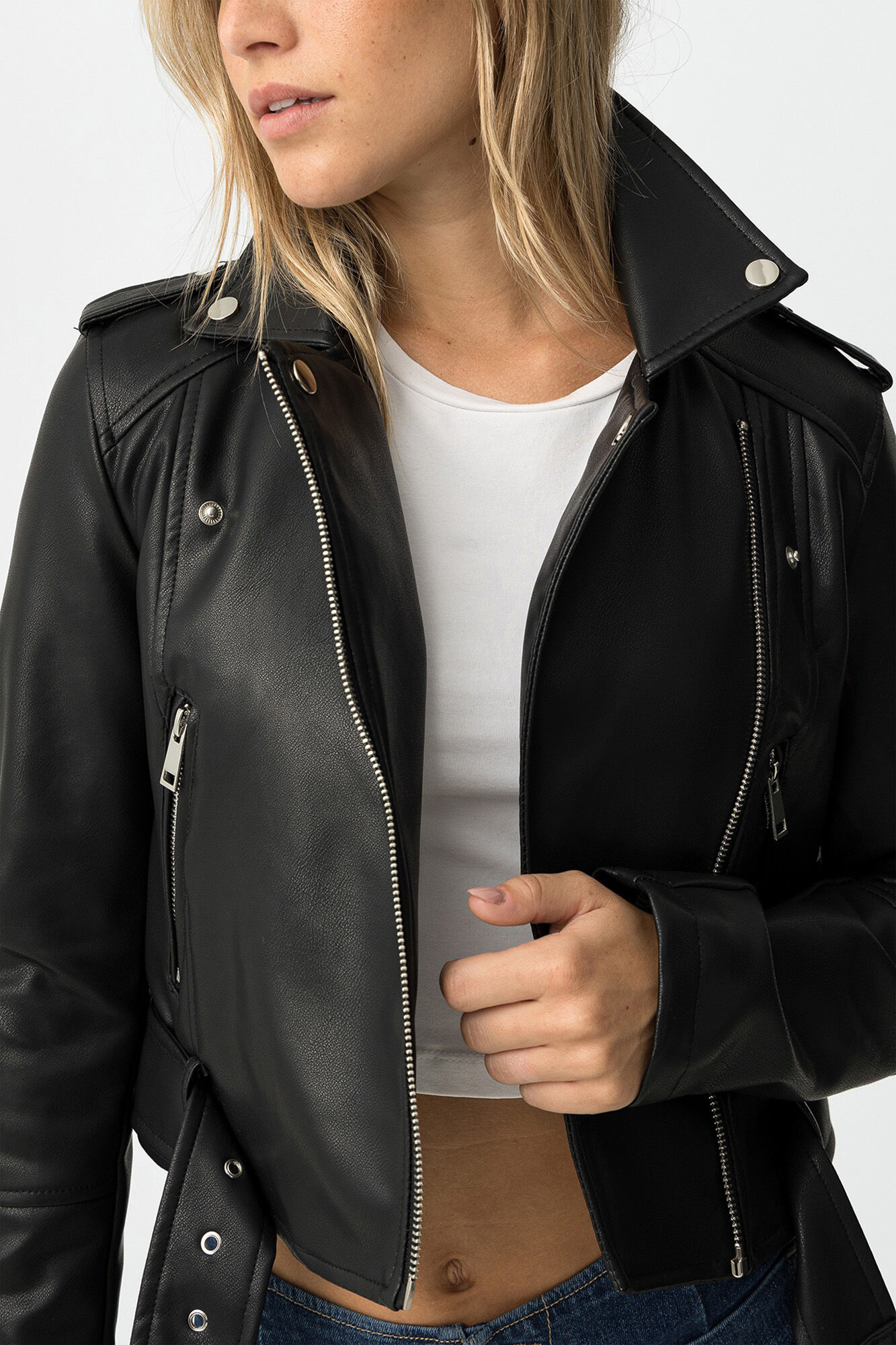 Tiffosi Young Chaqueta biker slim fit