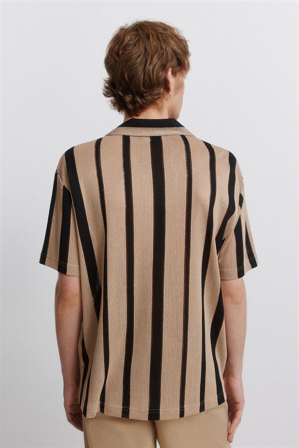 Springfield Regular fit shirt collar polo shirt grey