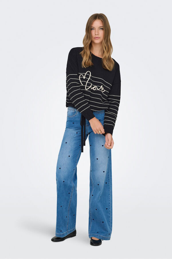 Only Jersey texto frontal negro