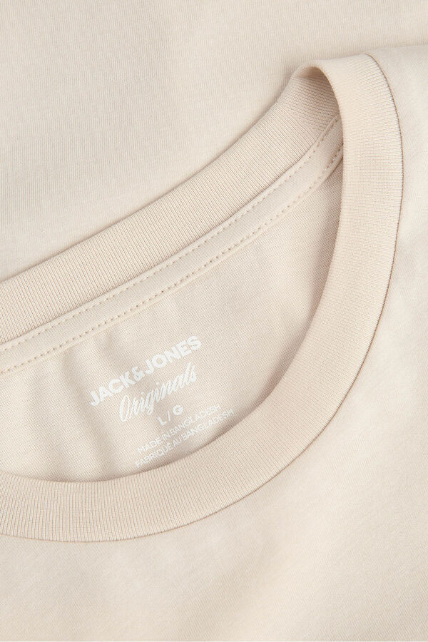 Jack & Jones T-shirt estampado de cachorro de manga manga bege