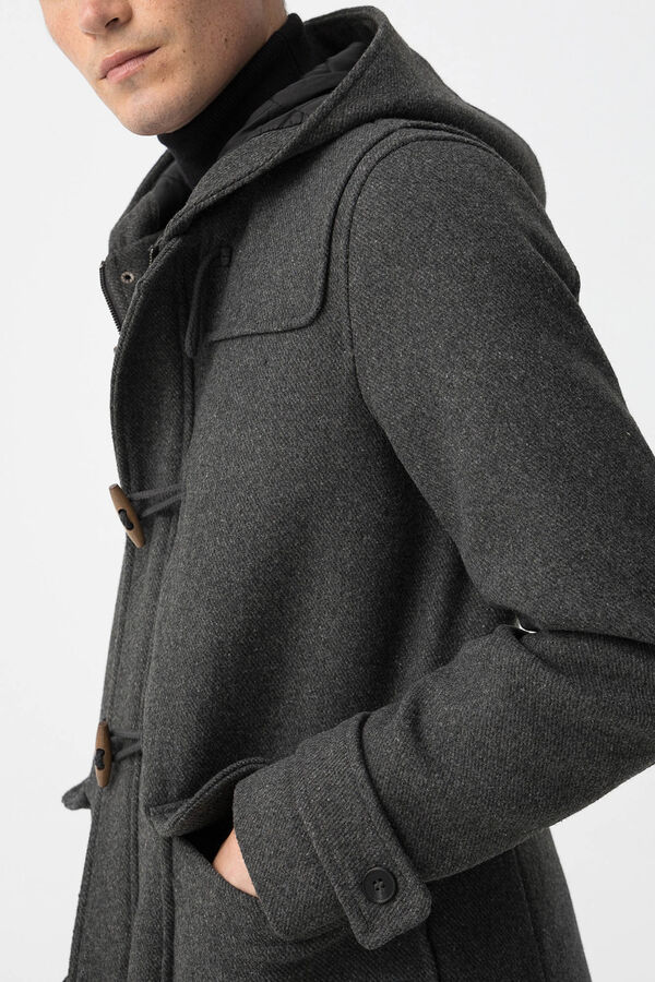 Tiffosi Abrigo con Capucha gris