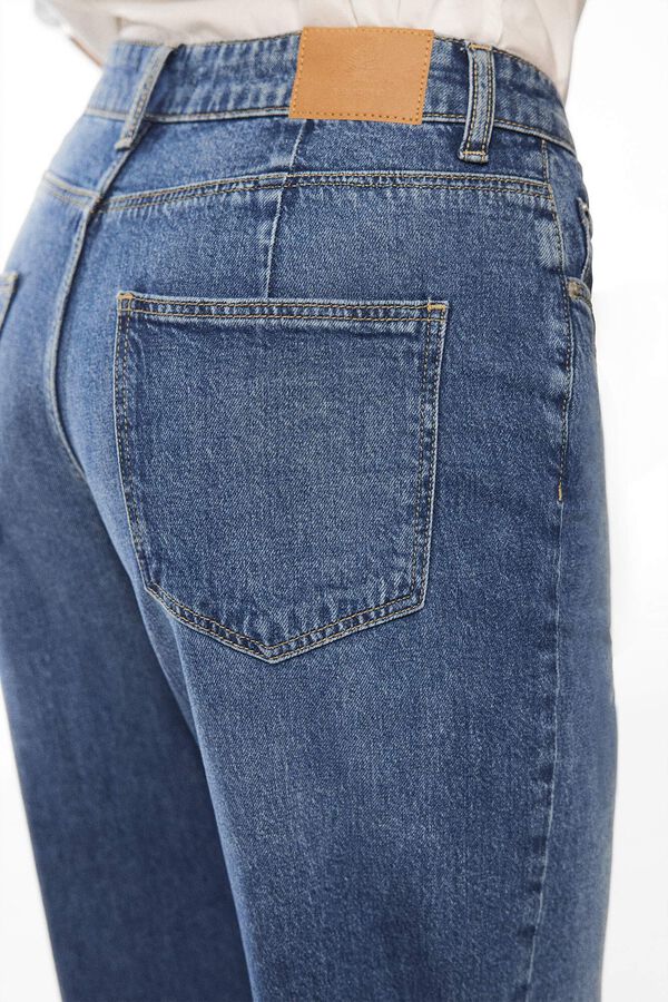 Springfield Straight Jeans Wide blau