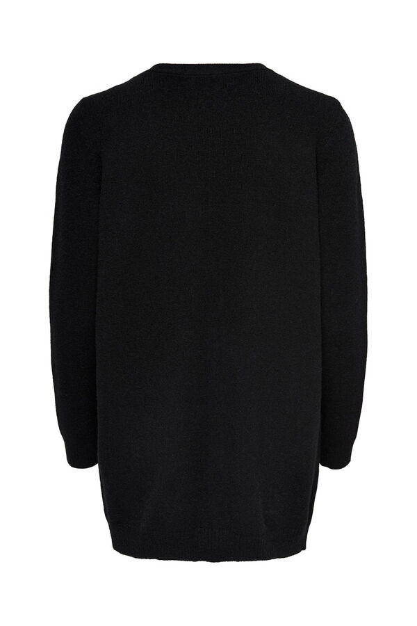 Springfield long sleeve jersey-knit Cardigan black