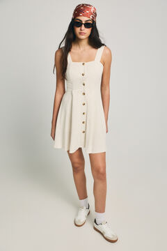 Only Vestido corto de lino