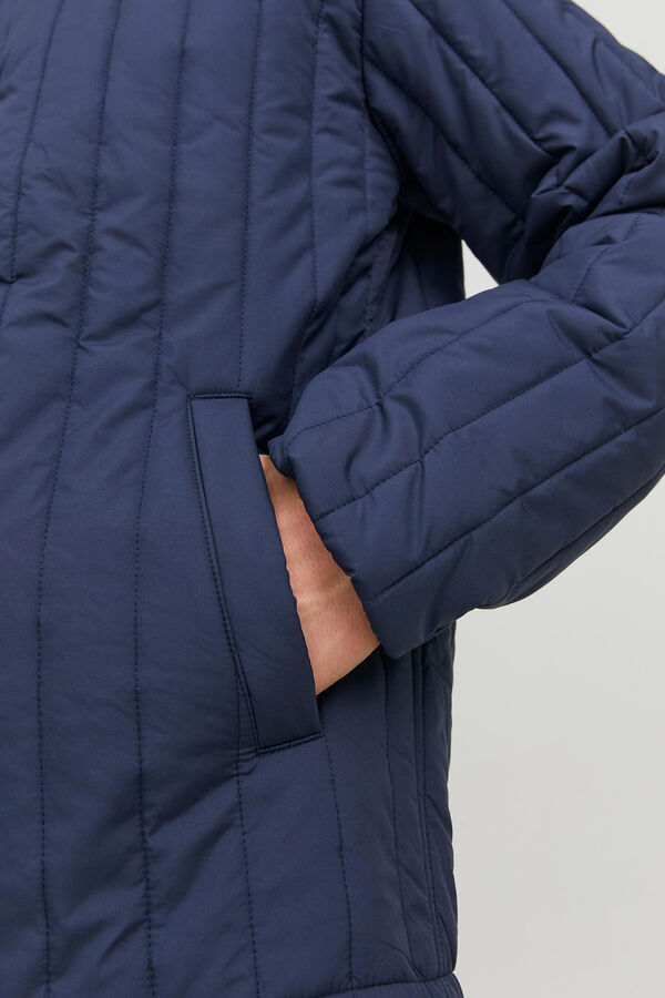 Springfield Quilted bomber jacket tamno plava