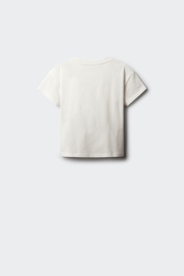 Springfield Kids Majica sa srcem heklana za devojčice Bež