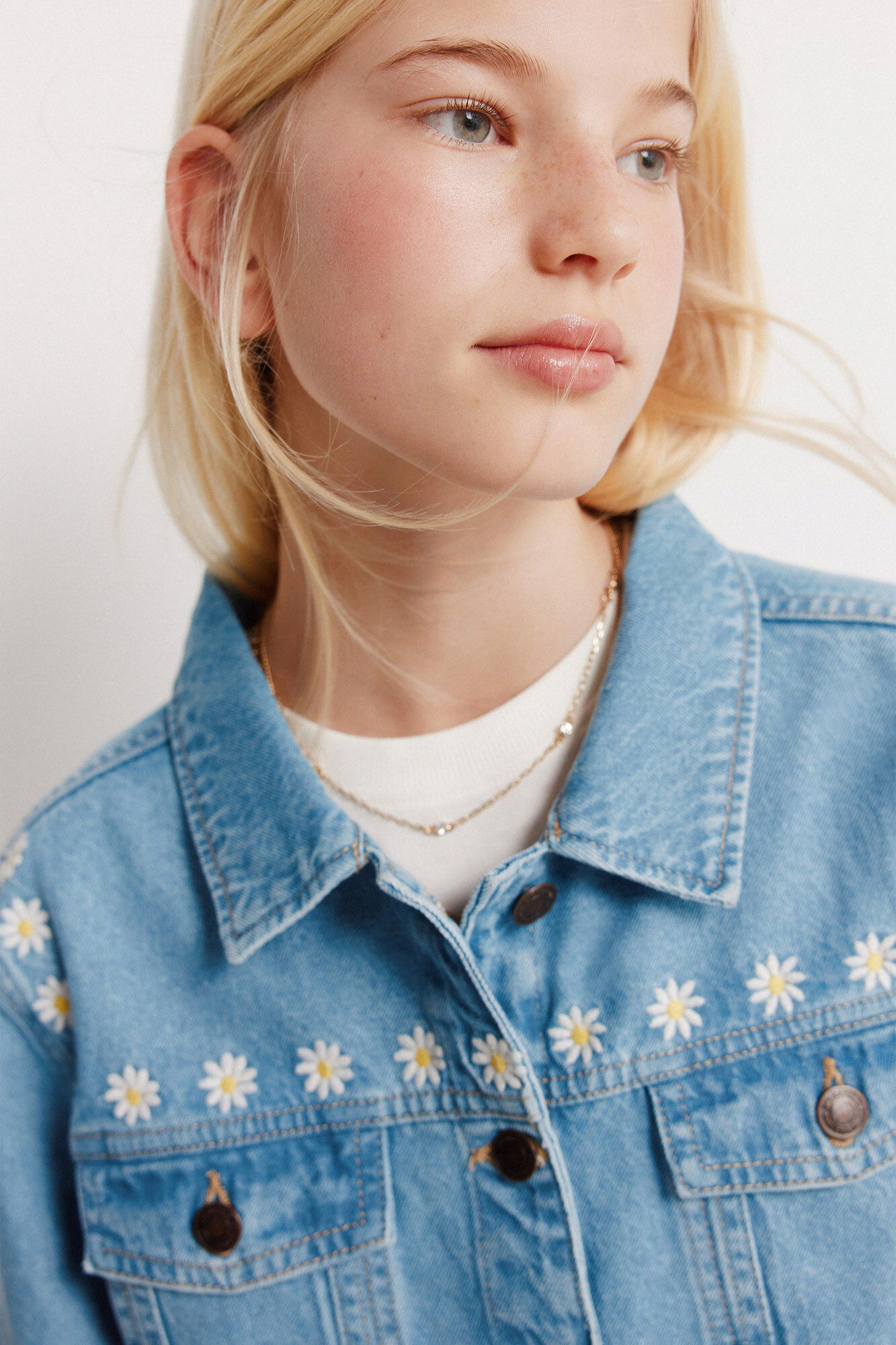 Springfield Kids Trucker denim ni&ntilde;a margaritas