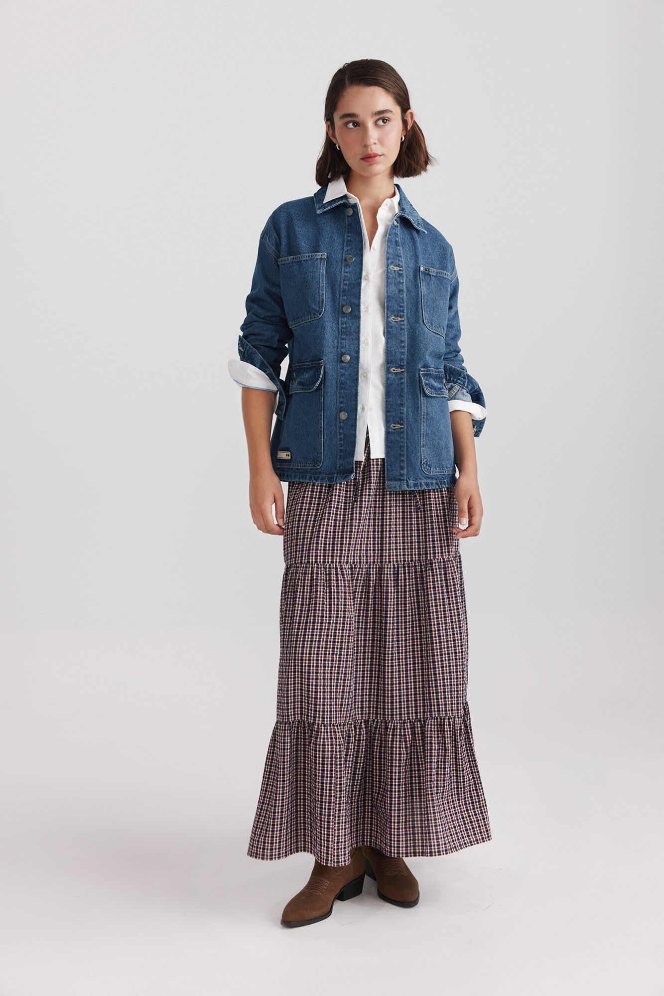 Springfield Denim long jacket