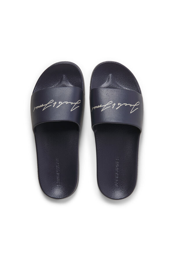 Jack & Jones Logo slide sandals black