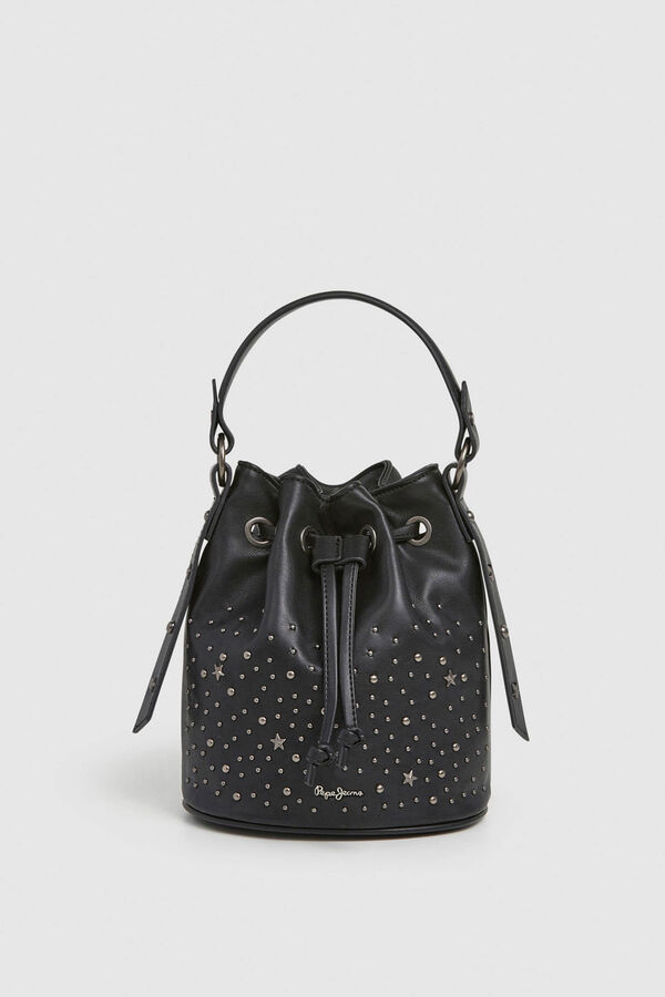 Pepe Jeans Bolso Bucket Efecto Piel negro