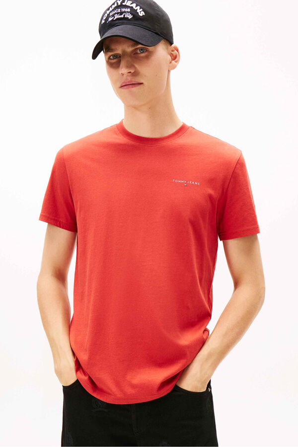 Tommy Jeans Slim short-sleeve T-shirt red