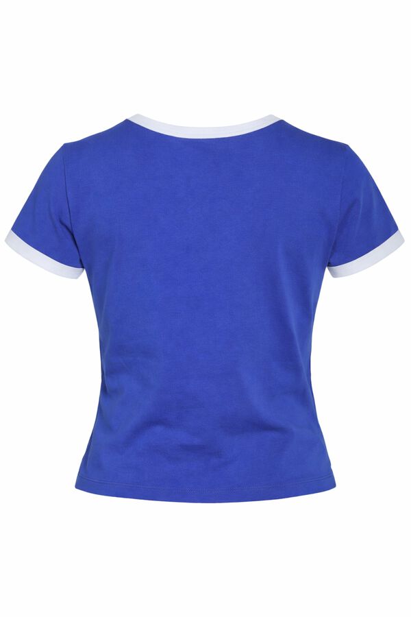 Noisy May Fitted short sleeve T-shirt blue