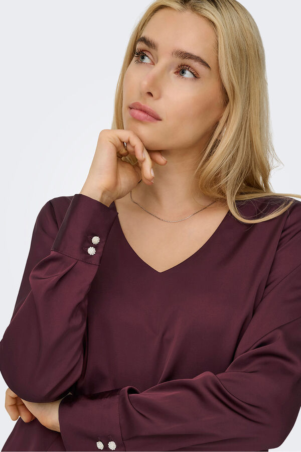 Only Lang&auml;rmelig Bluse​ mit Print