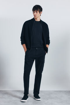 Springfield Slim fit cargo trousers black