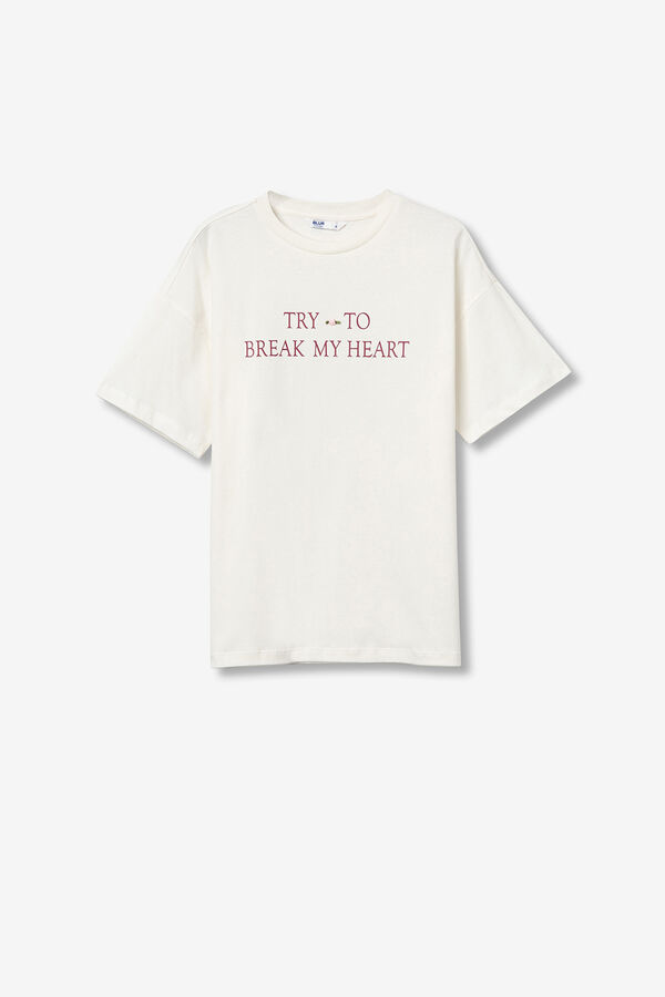 Tiffosi Young Printed T-shirt with appliqué brown