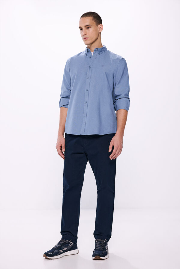 Springfield Oxford shirt steel blue