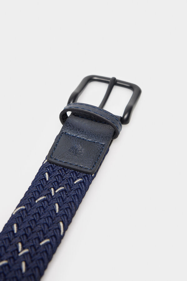 Springfield Single colour woven belt blue