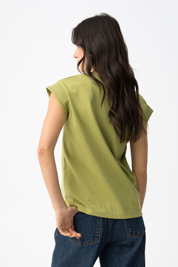 Tiffosi Camiseta minimalista verde