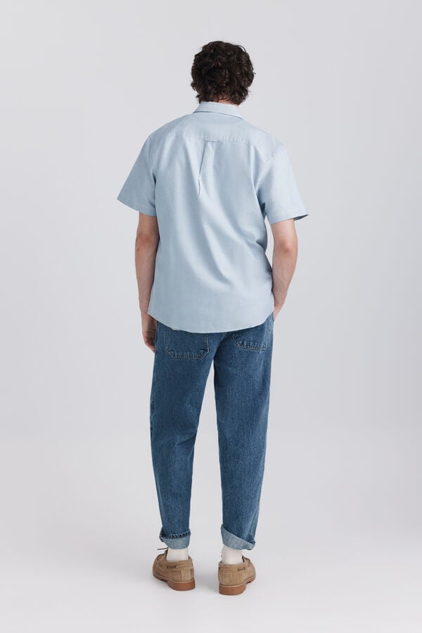Springfield Chemise oxford l&eacute;g&egrave;re bleu