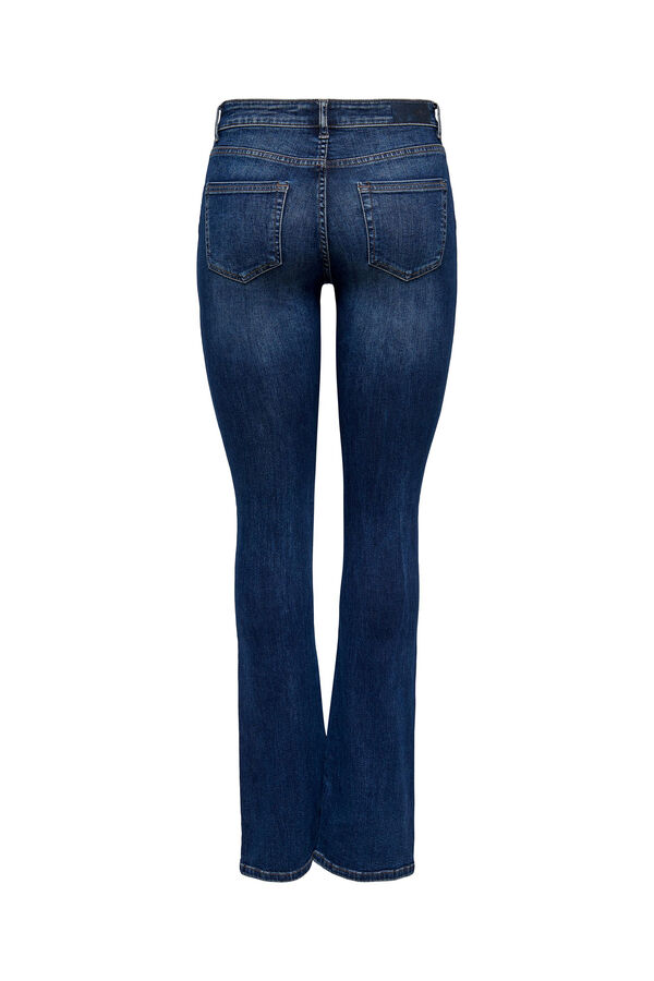 Springfield Flared Jeans mittelhoher Bund azulado