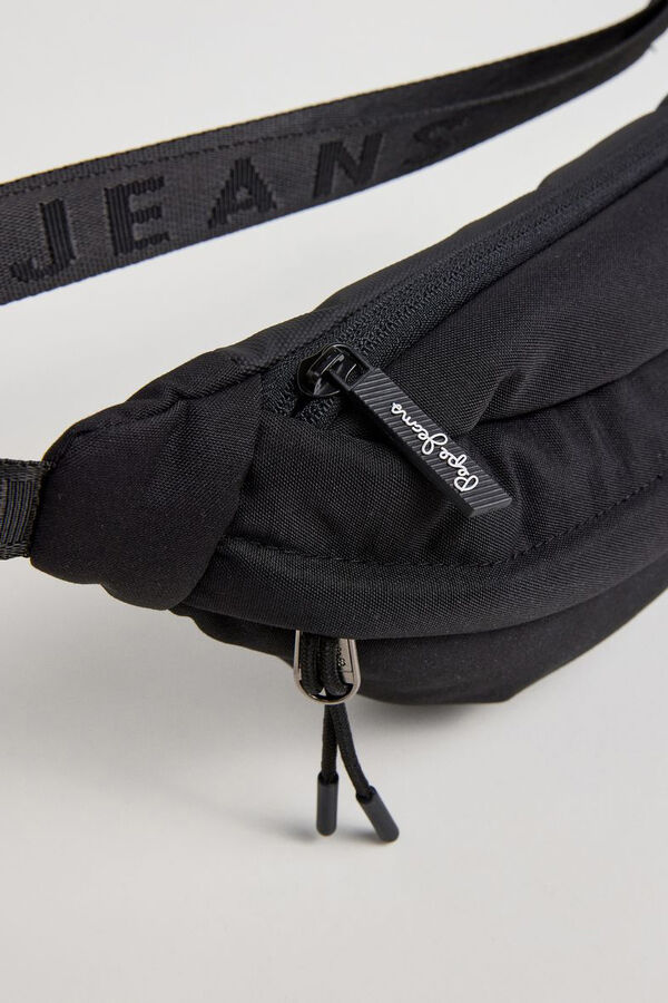 Pepe Jeans Bolsa de cintura com v&aacute;rios bolsos preto