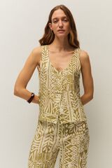 Systemaction Top estampado &eacute;tnico estampado