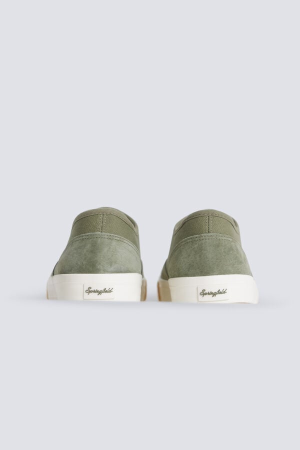 Springfield Combined leather sneaker green