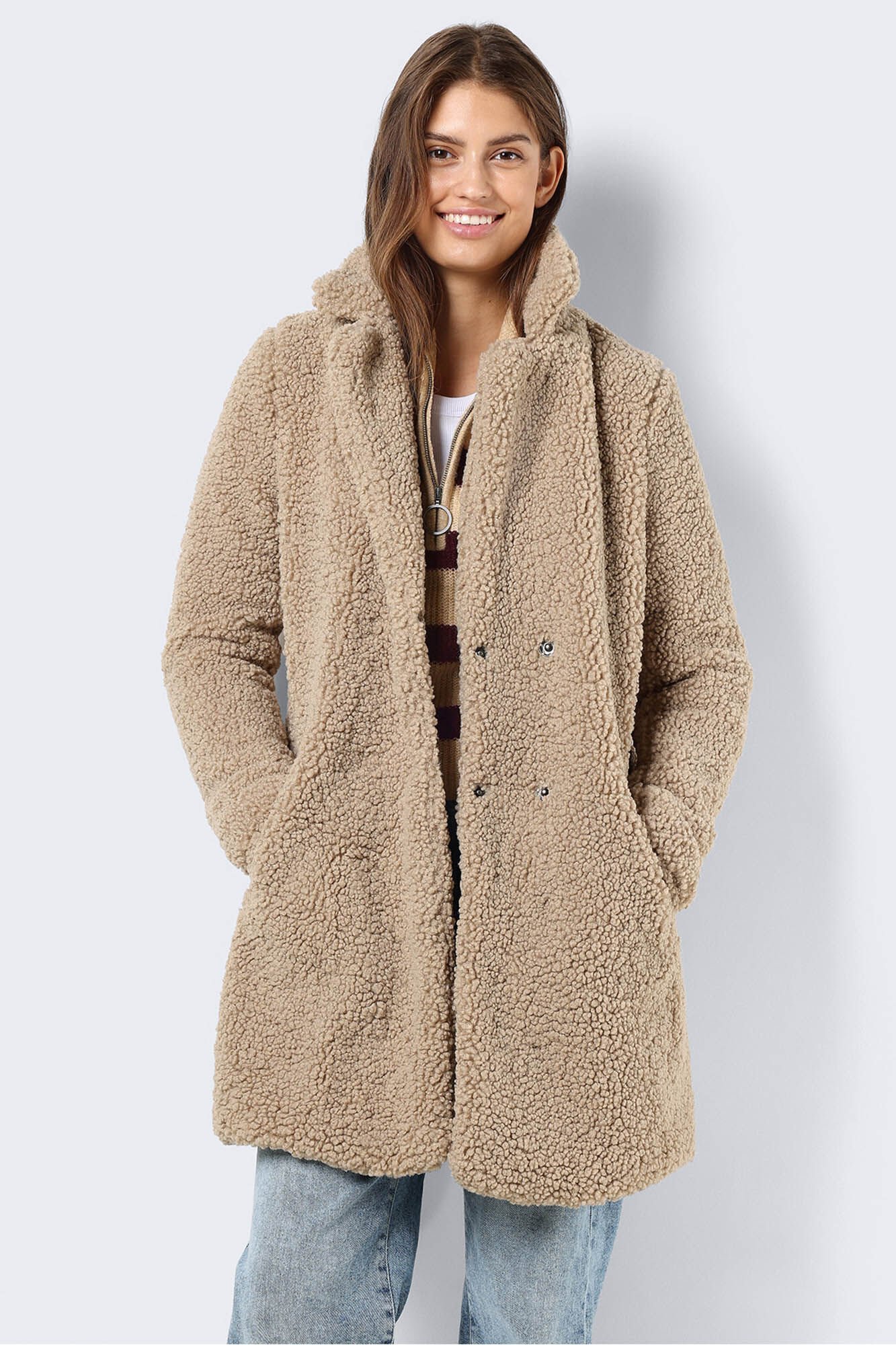 Noisy May Abrigo largo teddy